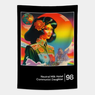 Neutral Milk Hotel - Communist Daughter / Minimal Style Graphic Artwork Tapestry