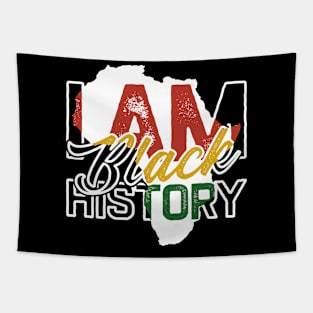 I am black history - black history month Tapestry