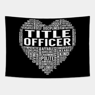 Title Officer Heart Tapestry