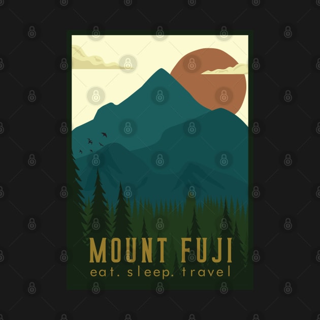 Mount Fuji mountain poster by NeedsFulfilled
