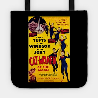 Classic Science Fiction Movie Poster - Cat-Women of the Moon Tote