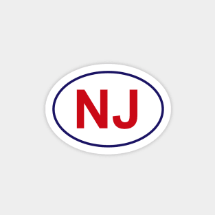 New Jersey State Sticker Magnet