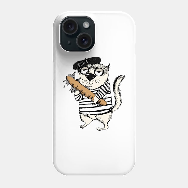 C'est Magnifique Funny Cat Design Phone Case by allovervintage