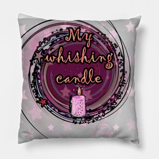 MY WHISHING CANDLE PINK/W Pillow