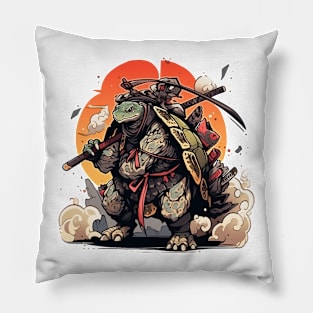 turtle samurai Pillow