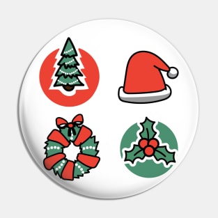 Xmas bright design Pin