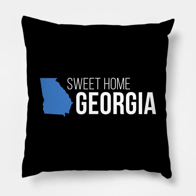 Georgia Sweet Home Pillow by Novel_Designs