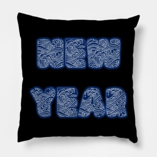 New Year at The Beach Pillow