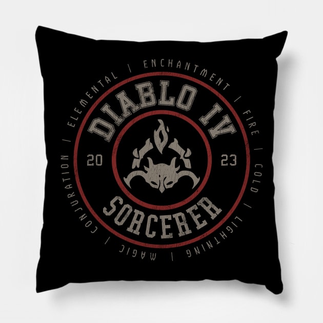 Diablo IV Sorcerer Pillow by StebopDesigns