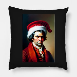 Santa Beethoven (Celebrity Christmas) Pillow