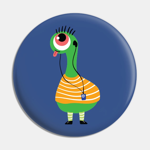 Halloween One Eye Monster Pin by holidaystore