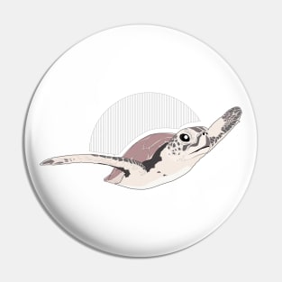 Animal Vignette: Sea Turtle Pin