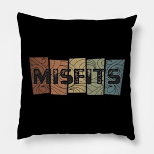 Misfits Retro Pattern Pillow