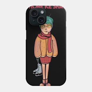 No more ice skating Phone Case