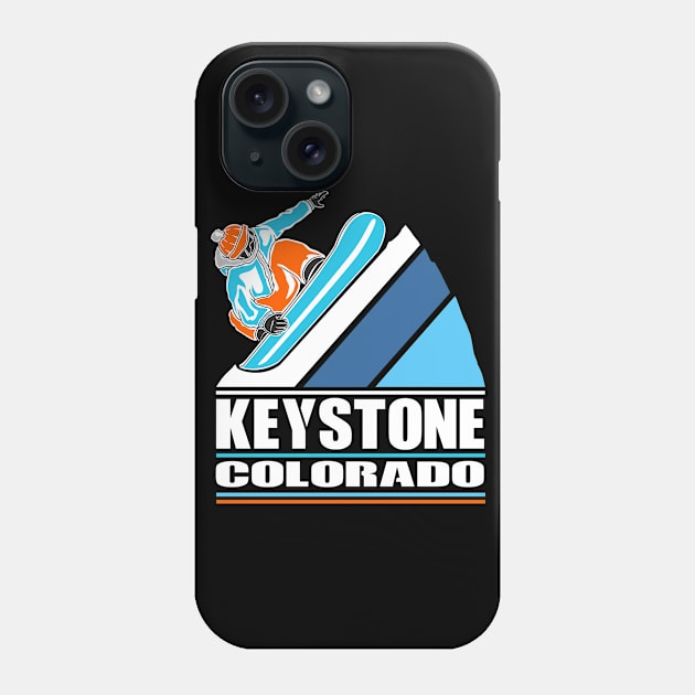 Keystone Colorado - Vintage Snowboarder Phone Case by jkshirts