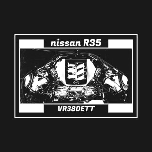 NISSAN GT-R R35 ENGINE (Black Version) T-Shirt