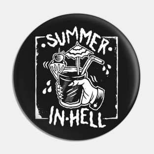 summer in hell hot burning fire cocktail Pin