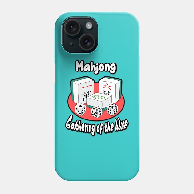 mahjong game_gathering of the wise Phone Case by jessie848v_tw