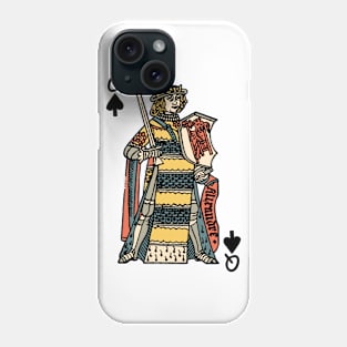 Antique Character of Playing Card Queen of Spades Phone Case