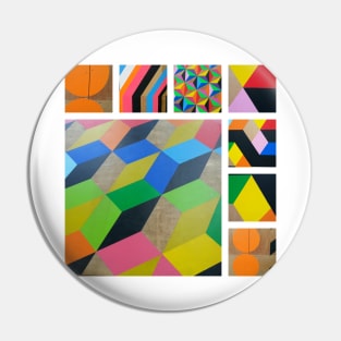 CUBIST COLOUR BLOCKS Pin