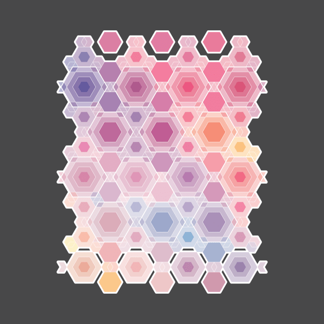 Hexagons multicolor by EnriqueV242