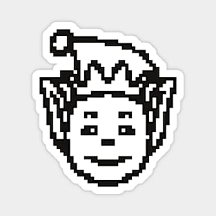 Christmas elf pixel art Magnet