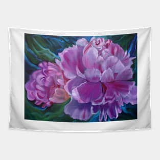 Glorious Pink  Peony Tapestry