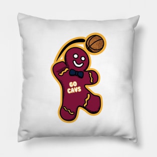 Cleveland Cavaliers Gingerbread Man Pillow