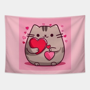 Cute Valentine pu-sheen Tapestry