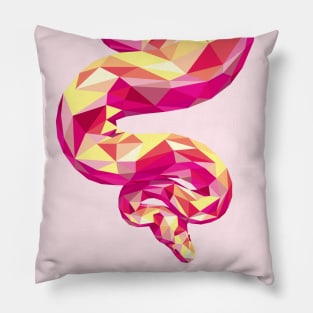 Bright Colorful Rainbow Snake Pillow