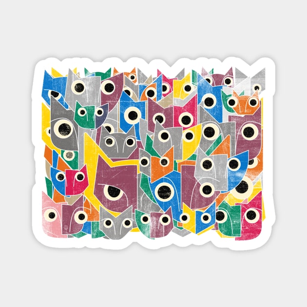 Cats Magnet by bulografik