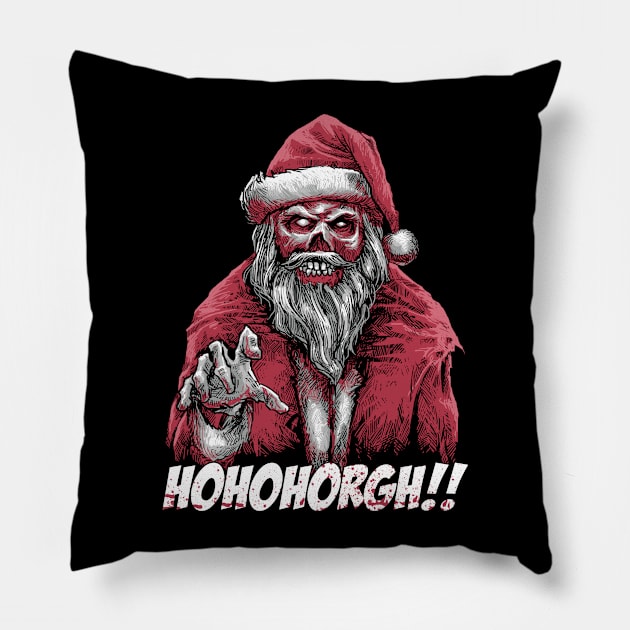 Santa zombie Pillow by akawork280