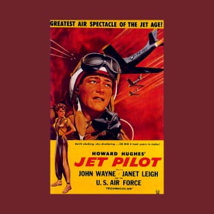 Classic John Wayne Movie Poster - Jet Pilot T-Shirt