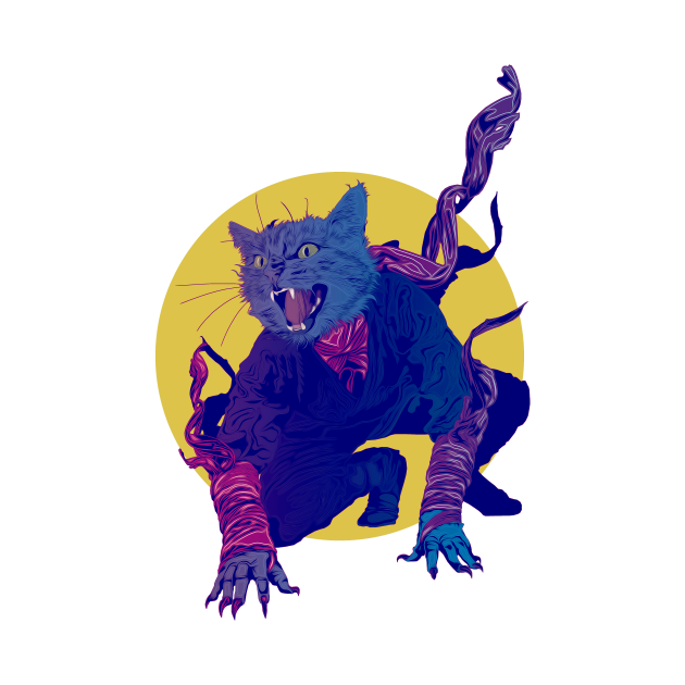 ninja cat Ninja Kids TShirt TeePublic