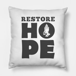 'Restore Hope' Refugee Care Shirt Pillow