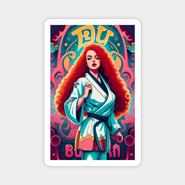 redhead martial artist Magnet by Bertoni_Lee