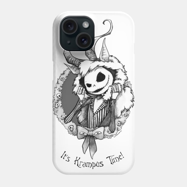 It's Krampus Time Phone Case by charamath