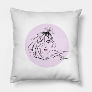 Female vintage Pillow