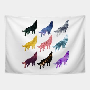 Wolf Pattern Tapestry