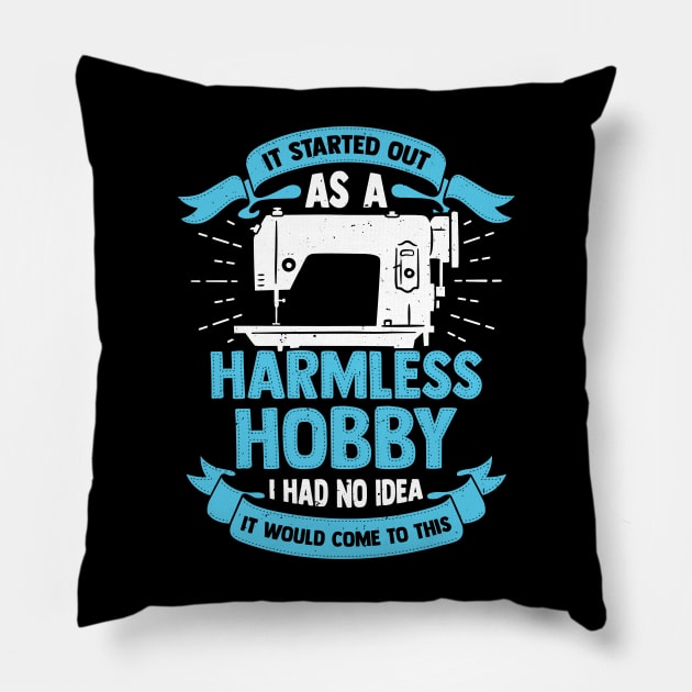 Funny Sewing Machines Sewer Gift Pillow by Dolde08