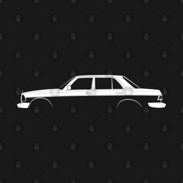 280 E (W123) Silhouette by Car-Silhouettes