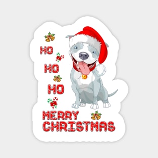 Staffie - Ho, Ho Ho, Merry Christmas! Especially for Staffordshire Bull Terrier Dog Lovers! Magnet