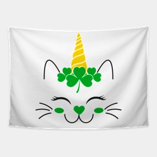 St Patricks Day Cat Tapestry