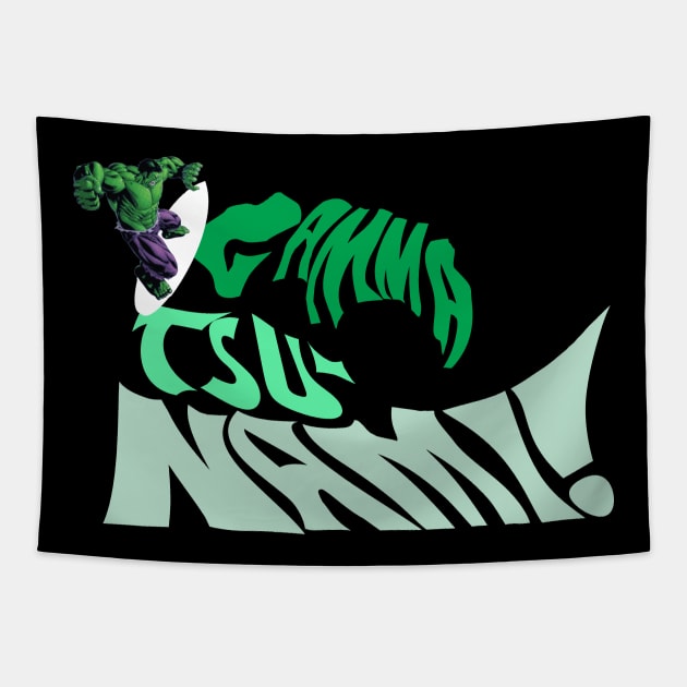 Gamma Tsunami Tapestry by GodzillaMendoza