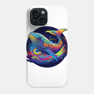 Neon - Whale - Floating in Space - pos Phone Case