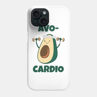 Avo-cardio Avocado Fitness Art Phone Case