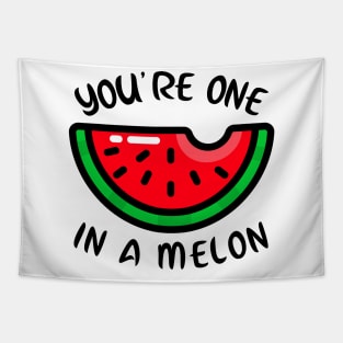 Watermelon Yummy Cartoon Funny Fruit Tapestry