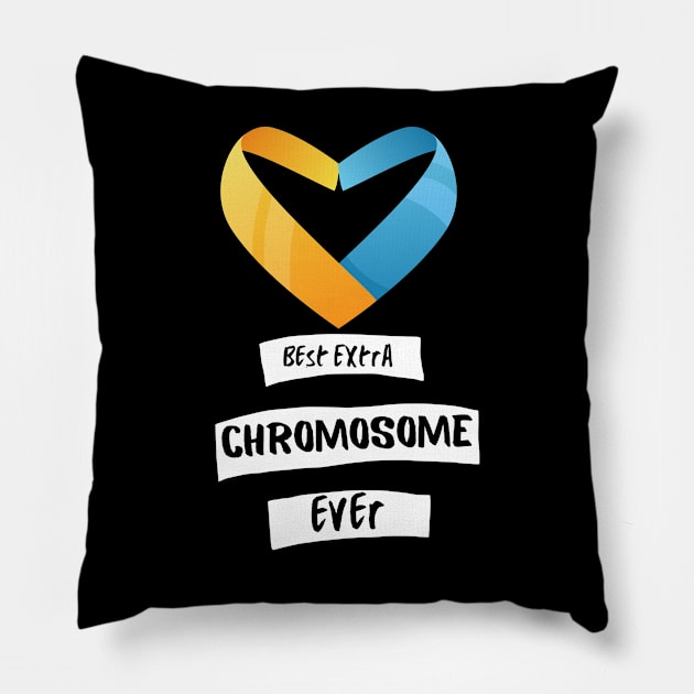 Down Syndrome Awareness Gift, best extra Chromosome, Down Right Perfect Pillow by AM95