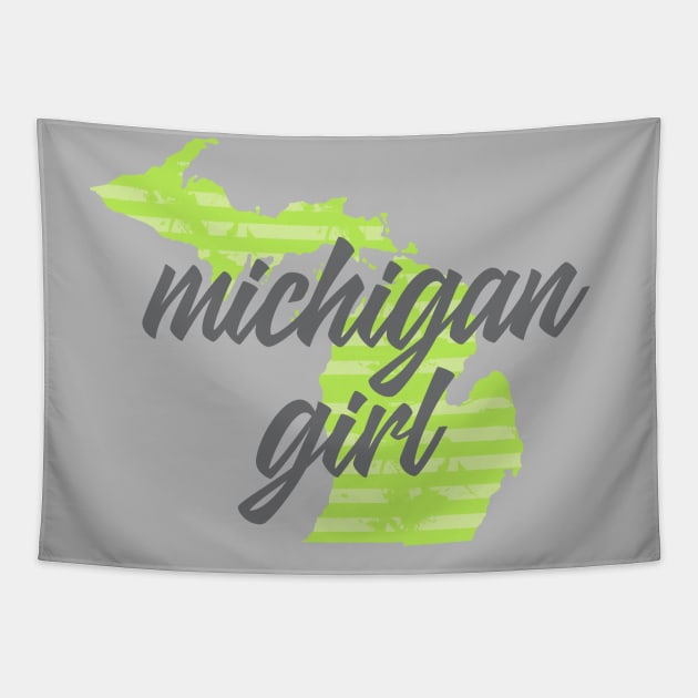 Michigan Girl Tapestry by Dale Preston Design