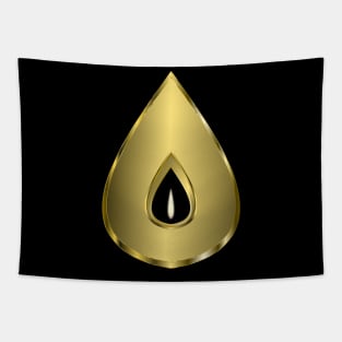 Shakti Yoga Teardrop Meditation Candle - Gold Tapestry